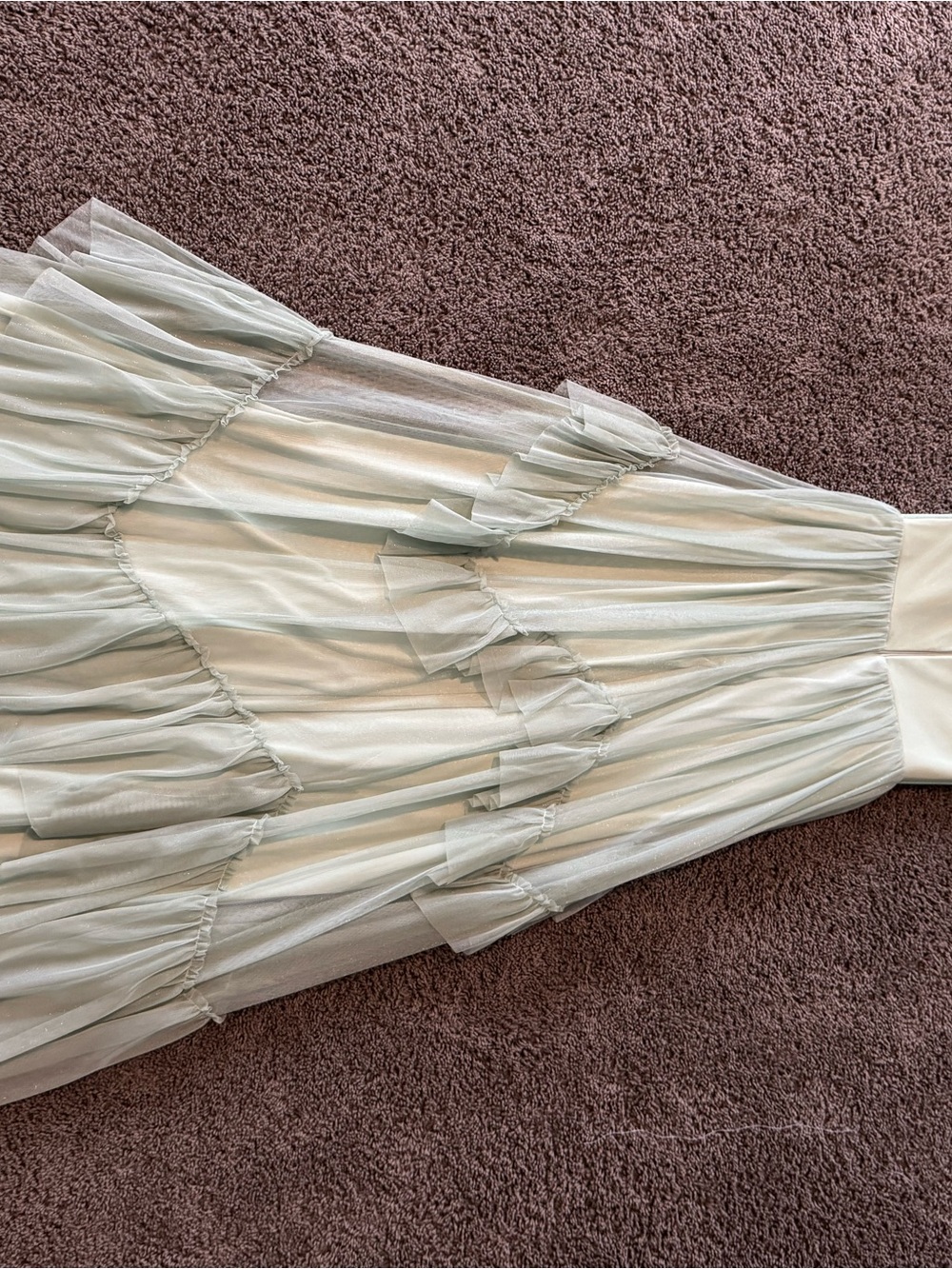 Lulus sage green maxi prom dress - Picture 5 of 7